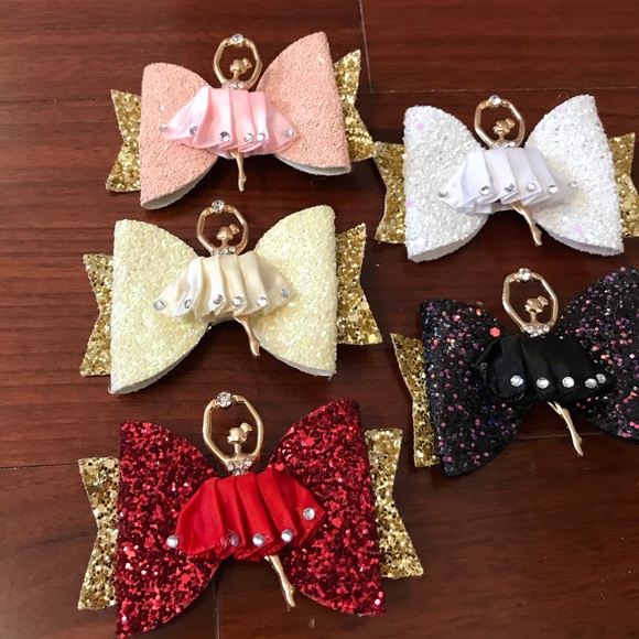 Ballerina Hair Clips set of 5 Super cute - Picture 4 of 8